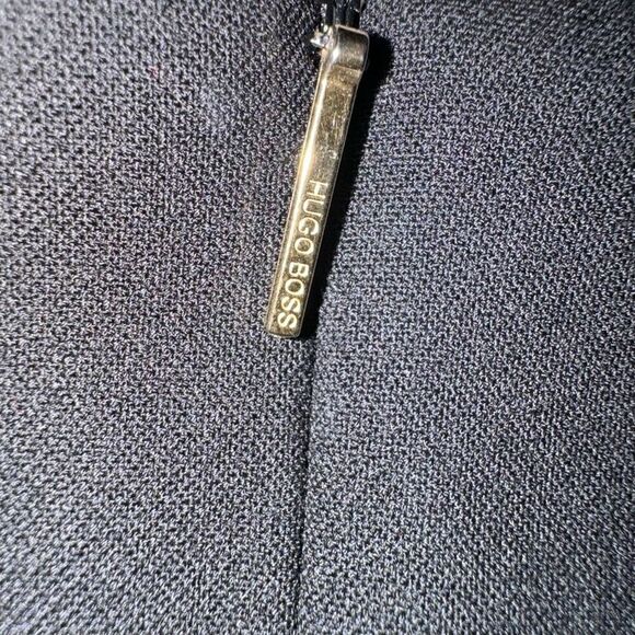 BOSS Hugo Boss Designer Little Black Dress Classic Midi Stretchy Size Medium 6/8 - Picture 11 of 11